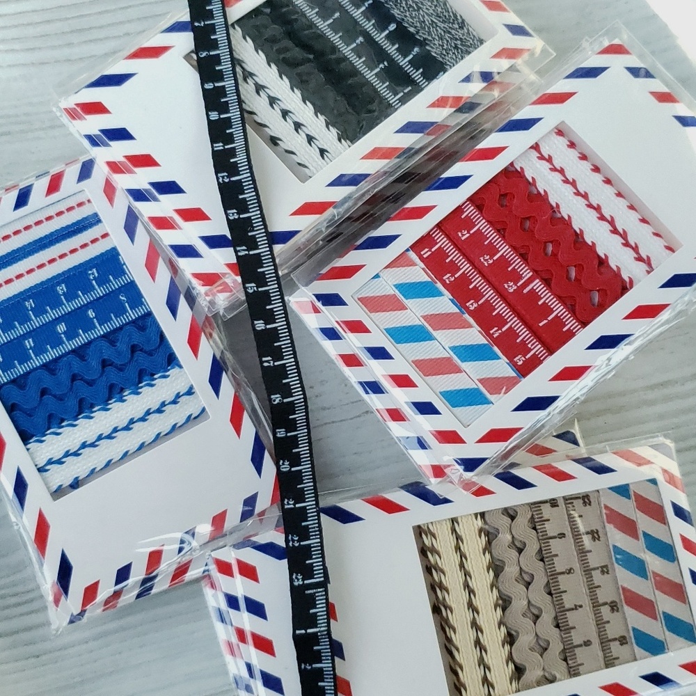 Craft Ribbon Set of 4 in CM, Teacher Supplies, Craft Supplies, Decorative Ribbon